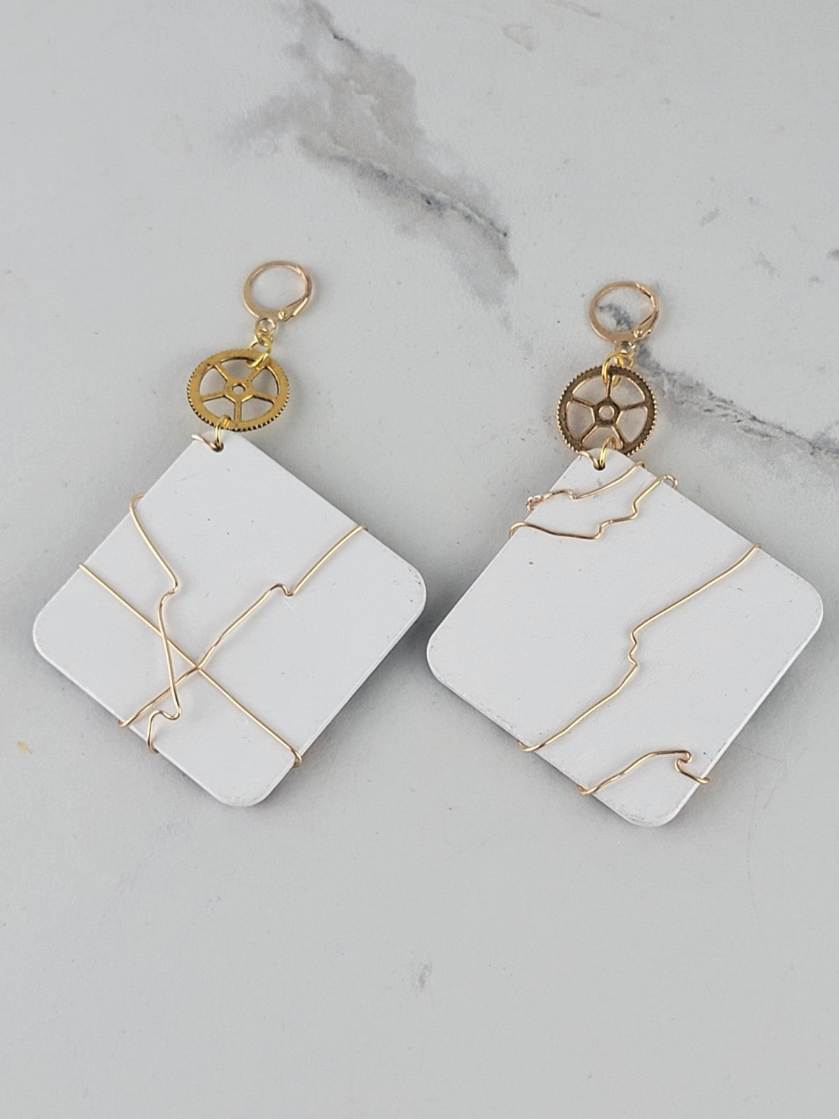 African Print Earrings