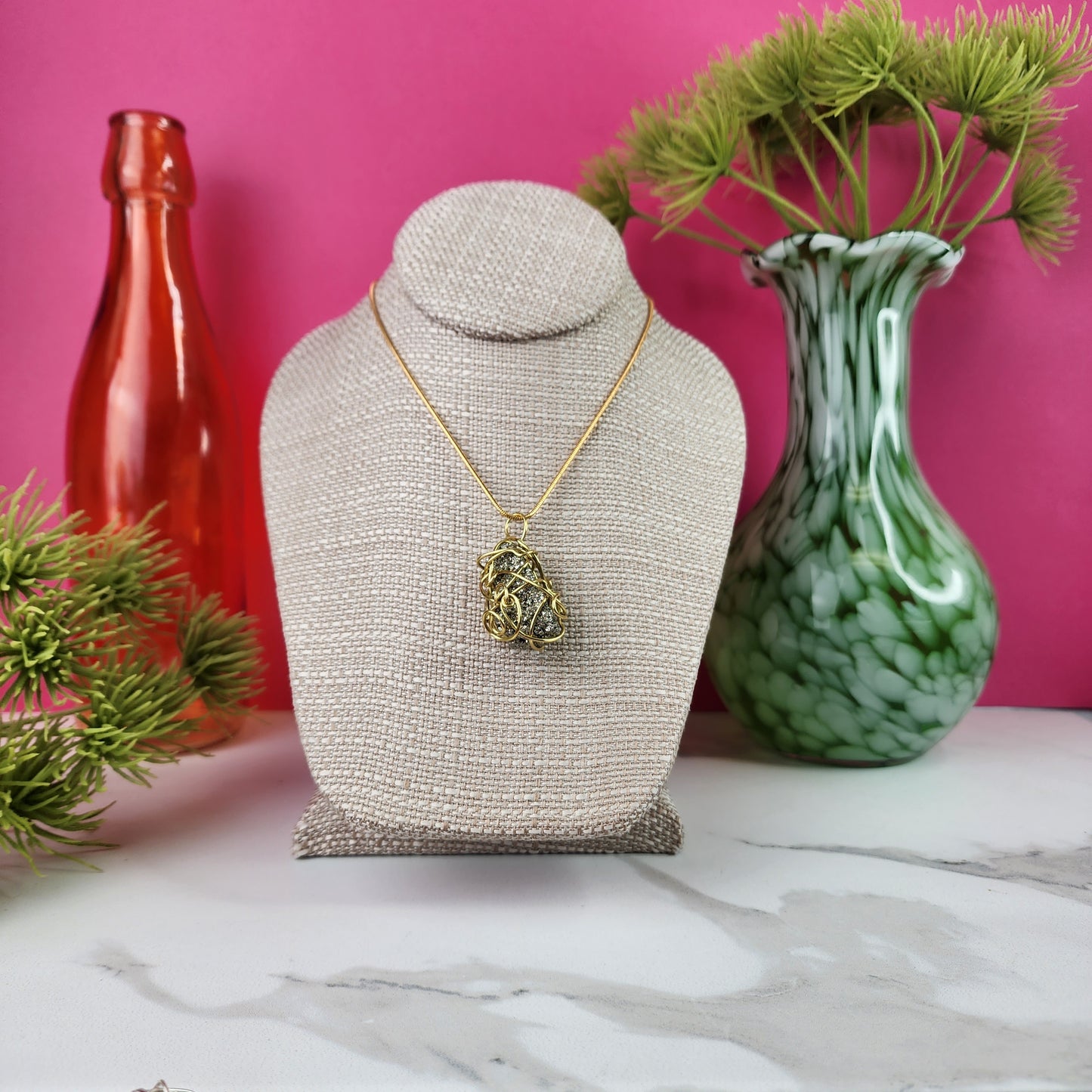 Plenty Abundance Pyrite Necklace