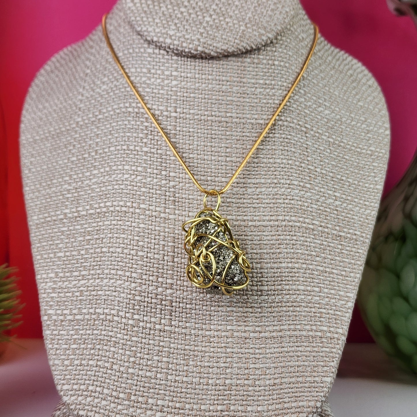 Plenty Abundance Pyrite Necklace