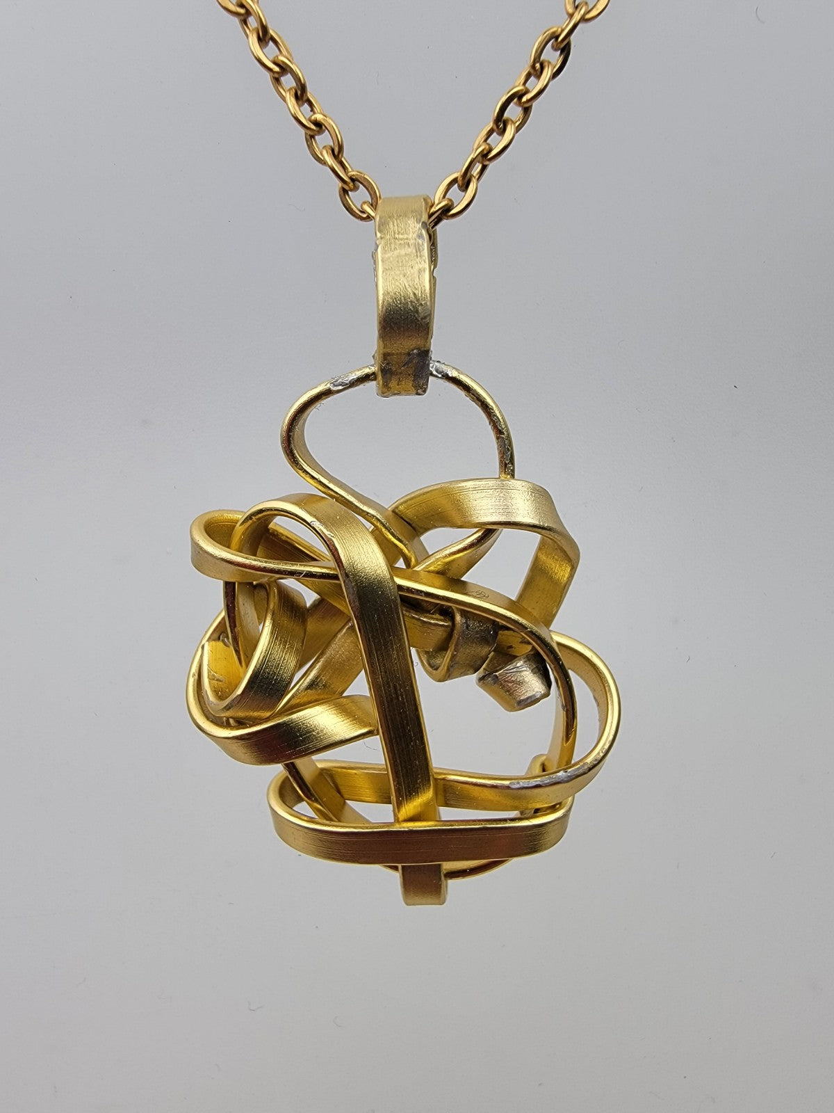 Golden Abstract Necklace