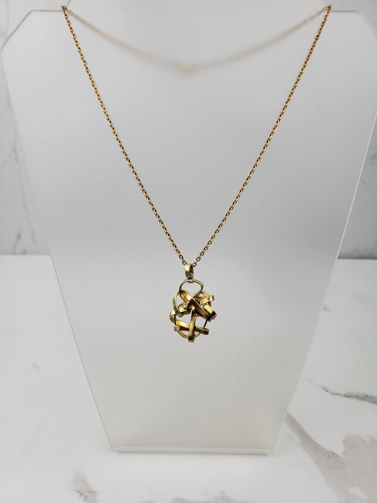 Golden Abstract Necklace