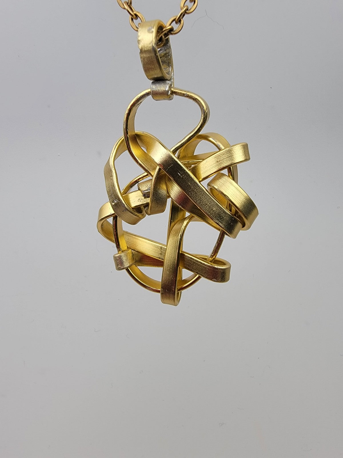 Golden Abstract Necklace