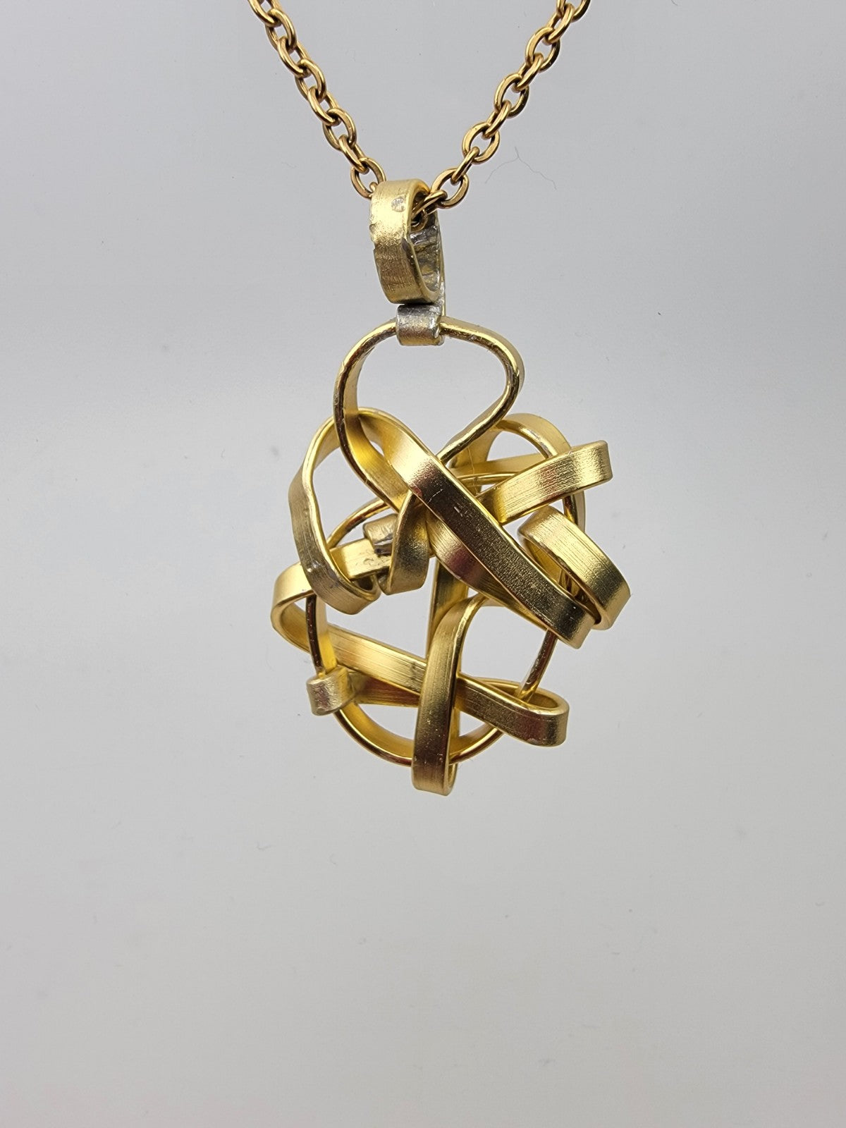 Golden Abstract Necklace