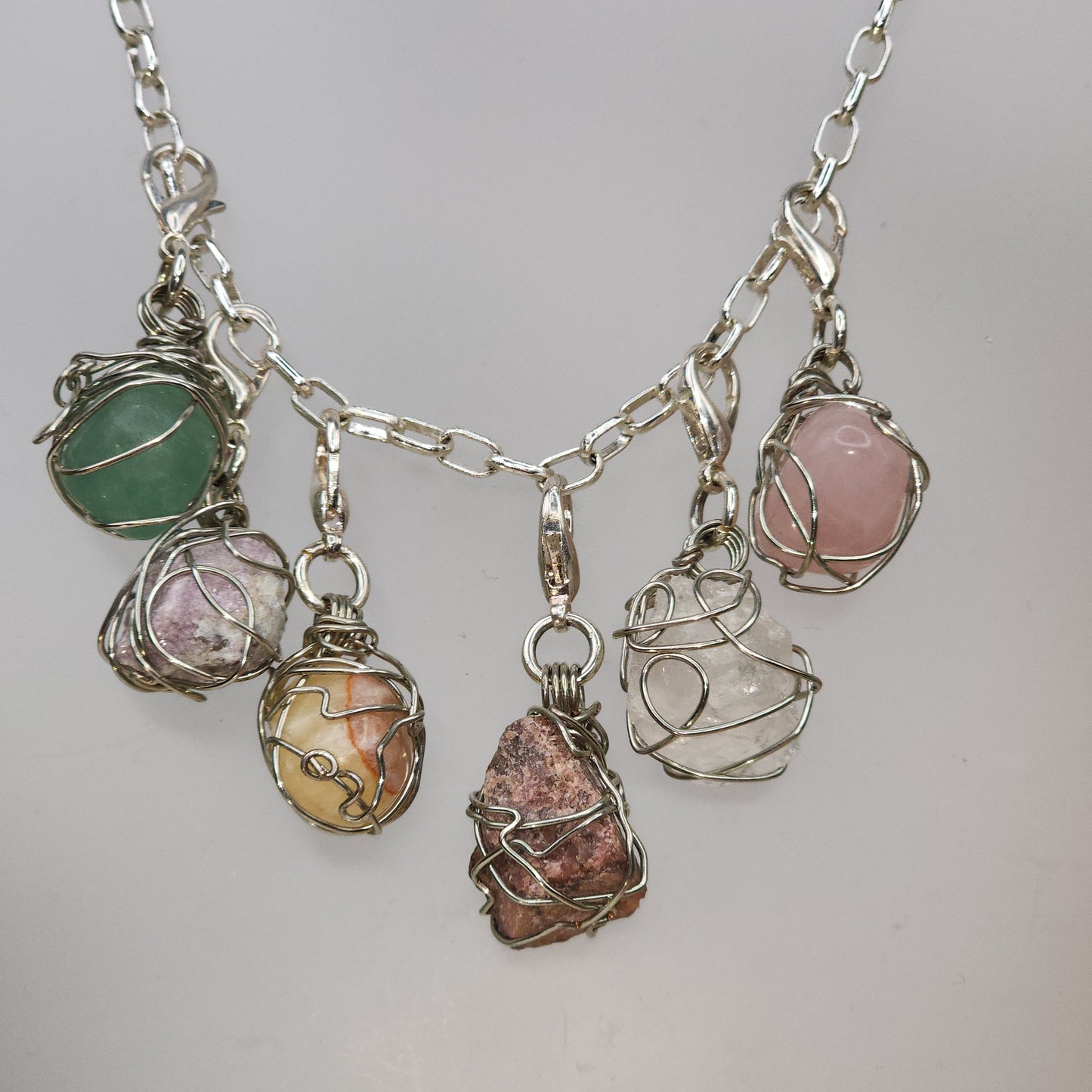 Crystal Menagerie Charm Necklace