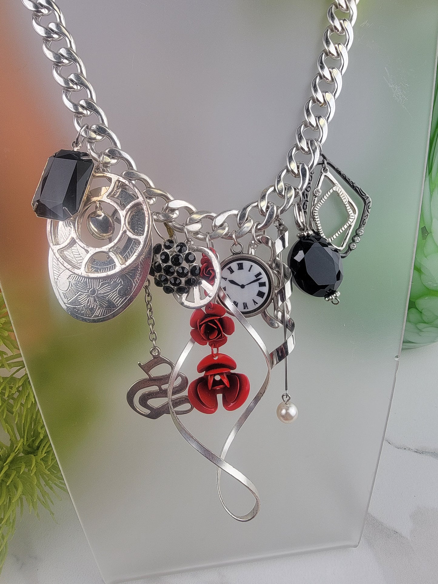 Black Beauty Charm Necklace