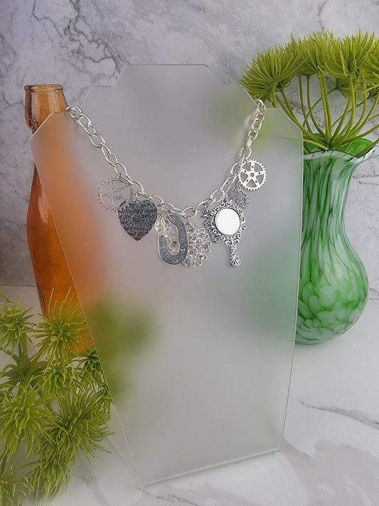 Silver Wonderland Charm Necklace Set