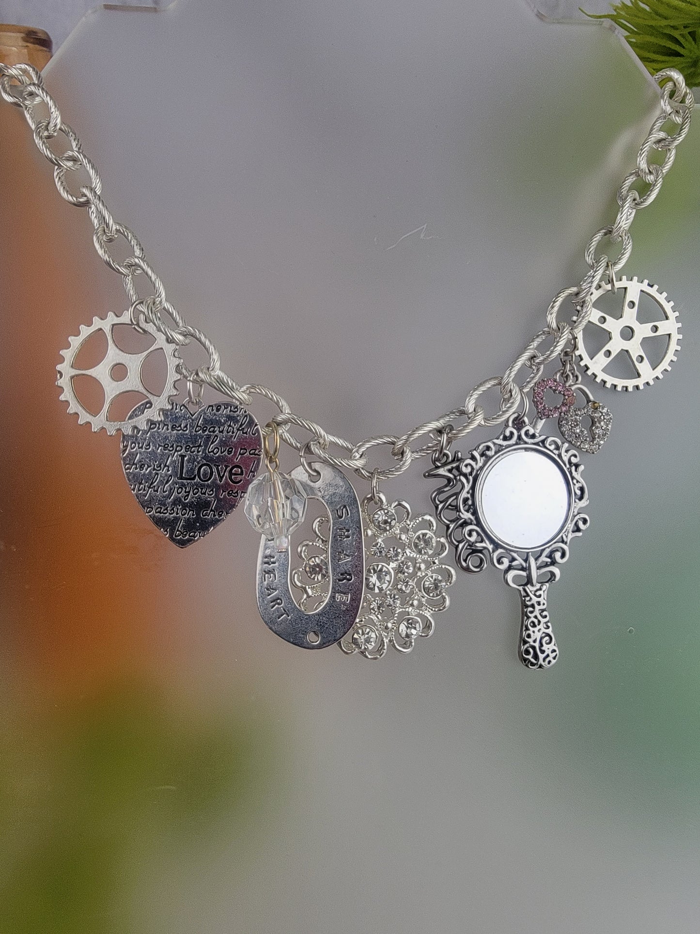 Silver Wonderland Charm Necklace Set