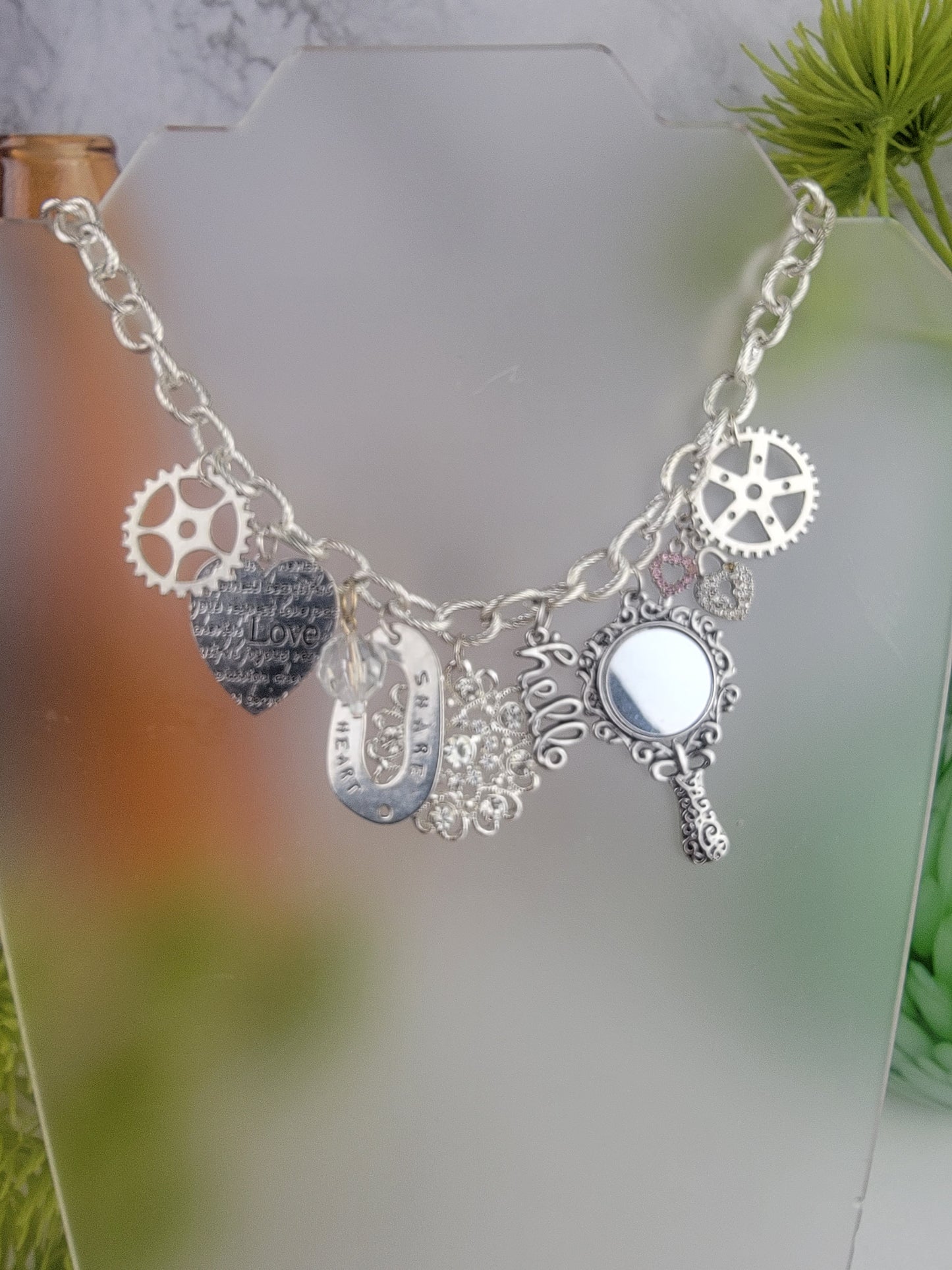 Silver Wonderland Charm Necklace Set